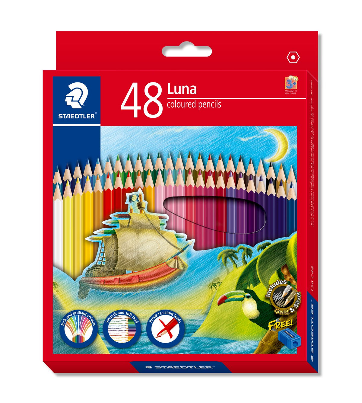 STAEDTLER Luna Colour Pencils 48 Colours Box