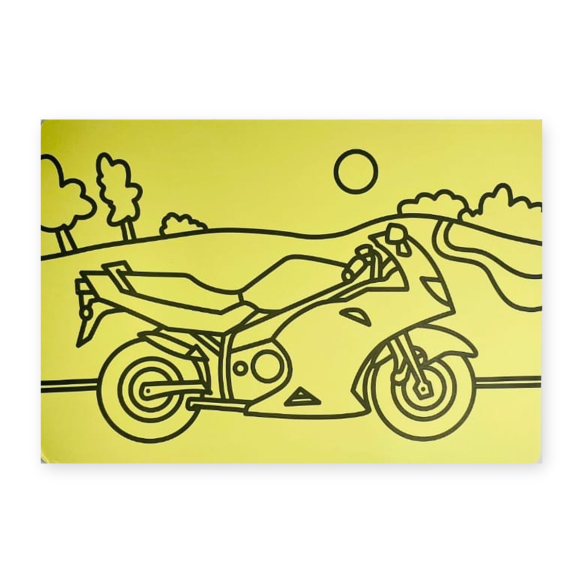Sand Art Sheet - Motorbike