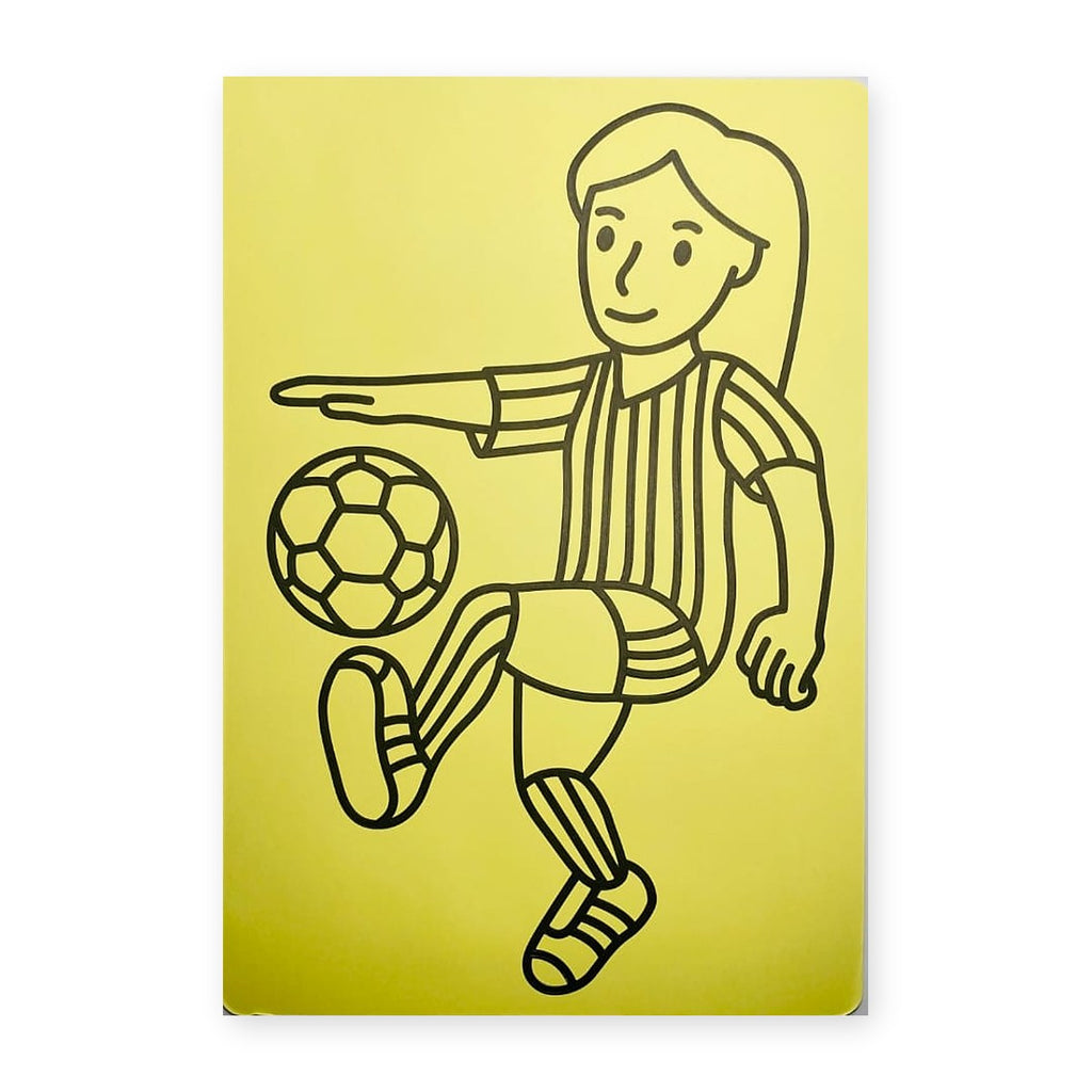 Sand Art Sheet - Football Girl
