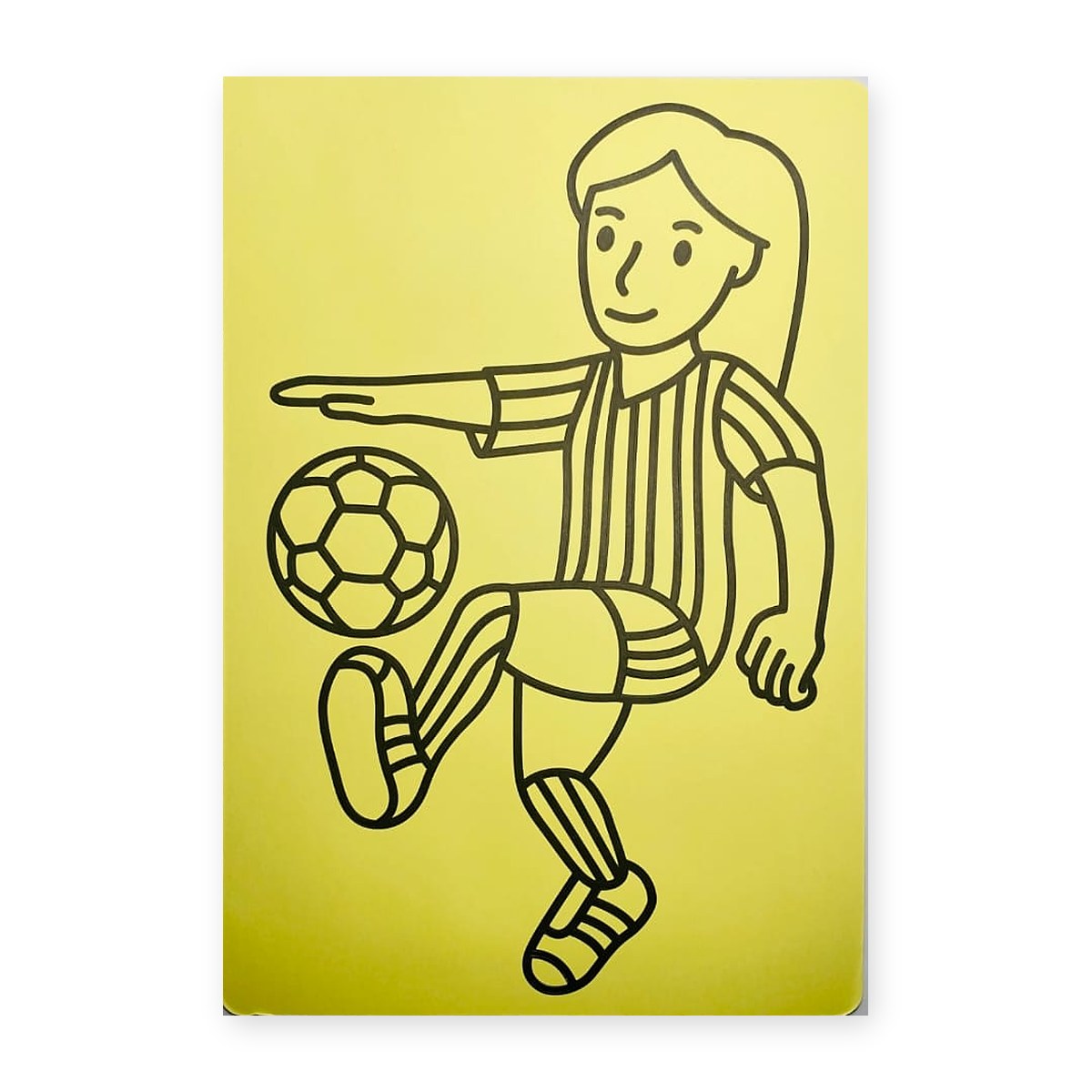 Sand Art Sheet - Football Girl