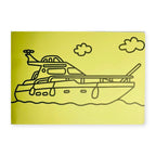 Sand Art Sheet - Yacht