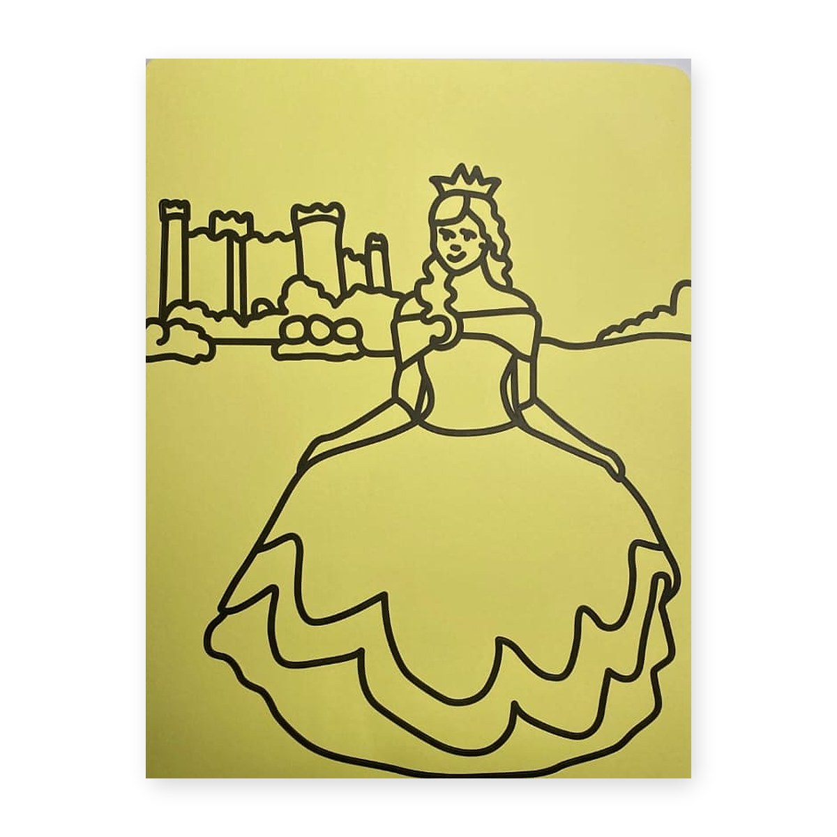 Sand Art Sheet - Castle Princess