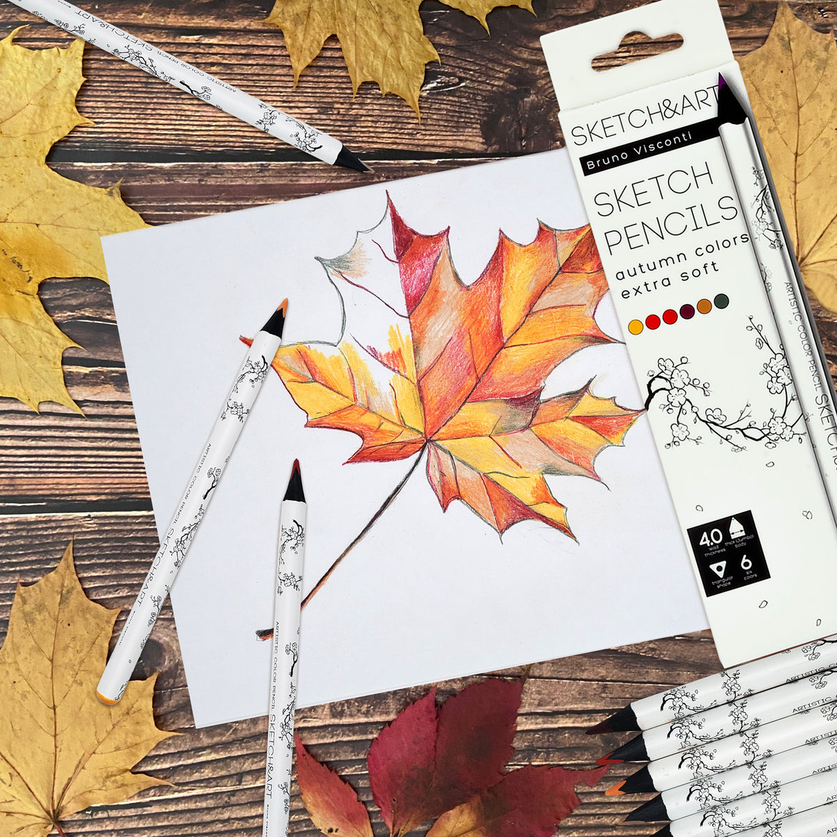 Bruno Visconti Sketch&Art Jumbo Colour Pencils — 6 Colours