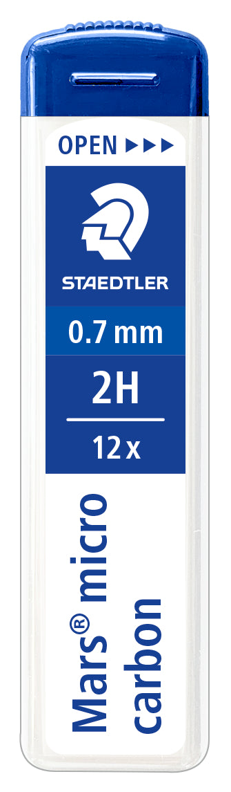 STAEDTLER Mars micro carbon Leads 250 — 0.7 mm, Tube of 12