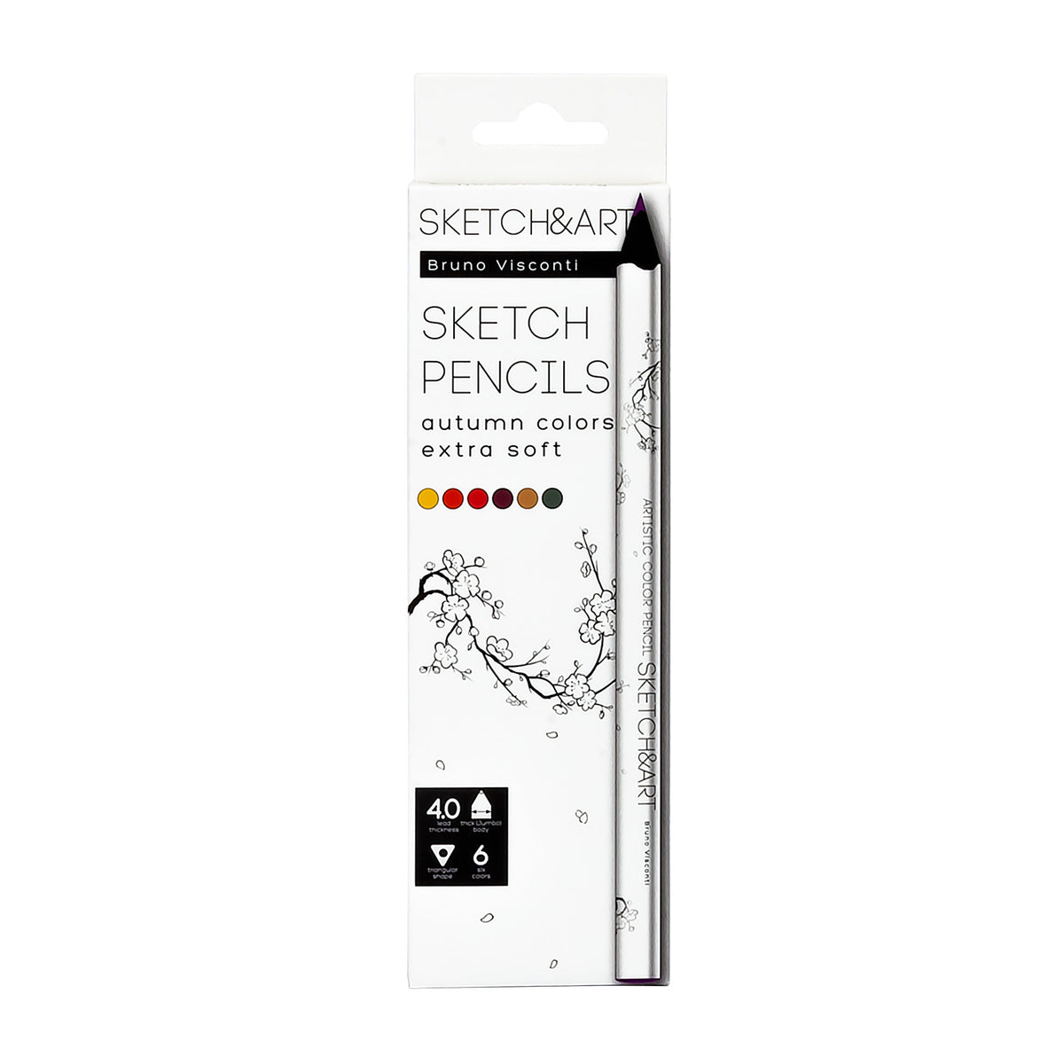 Bruno Visconti Sketch&Art Jumbo Colour Pencils — 6 Colours