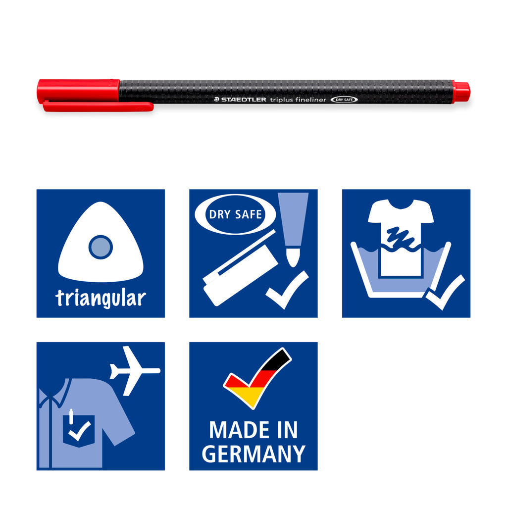 STAEDTLER triplus fineliner 334 — 12 Colours