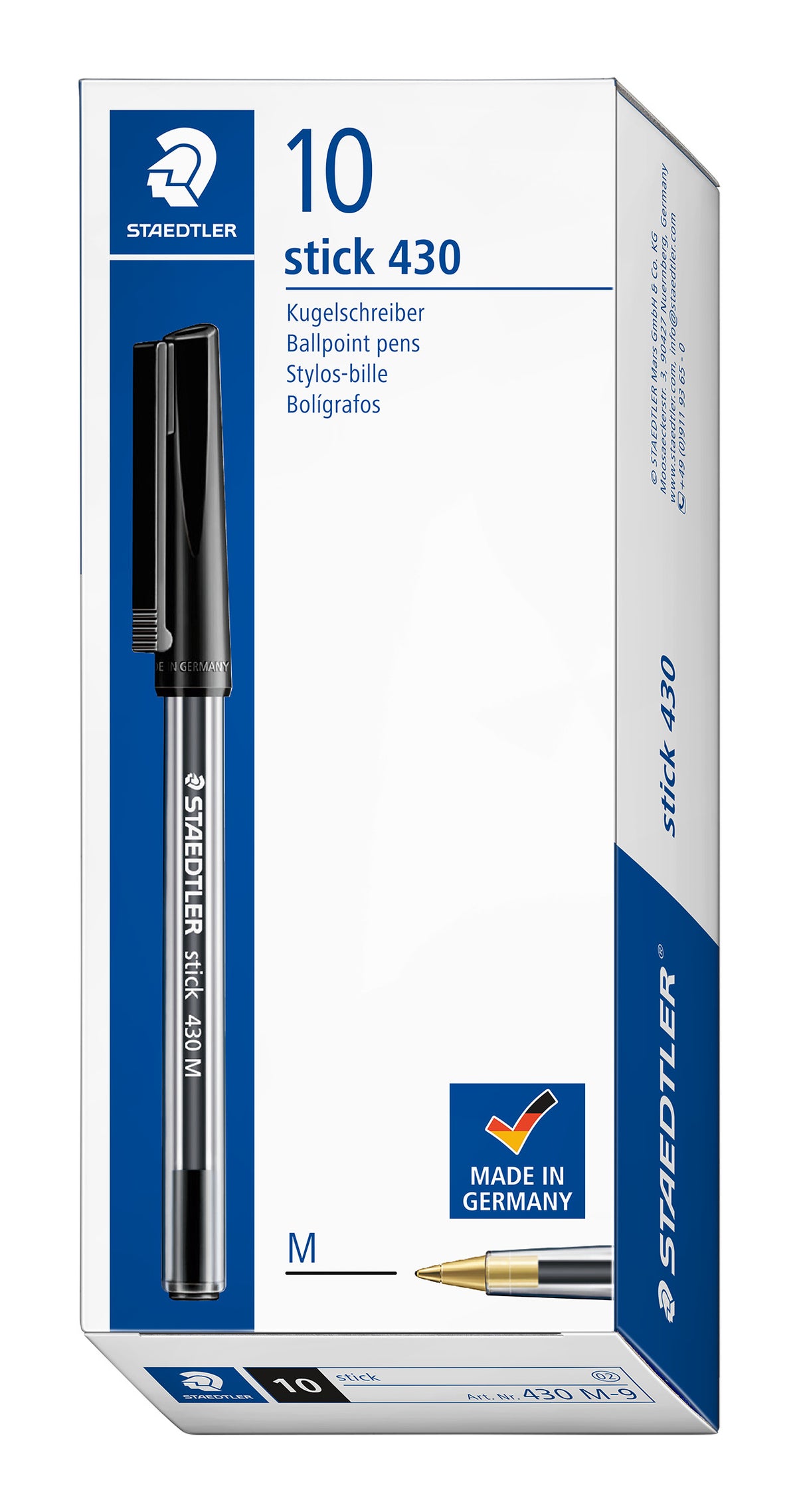Staedtler Ballpoint Pen - Multiple Colors - Pack of 5/10