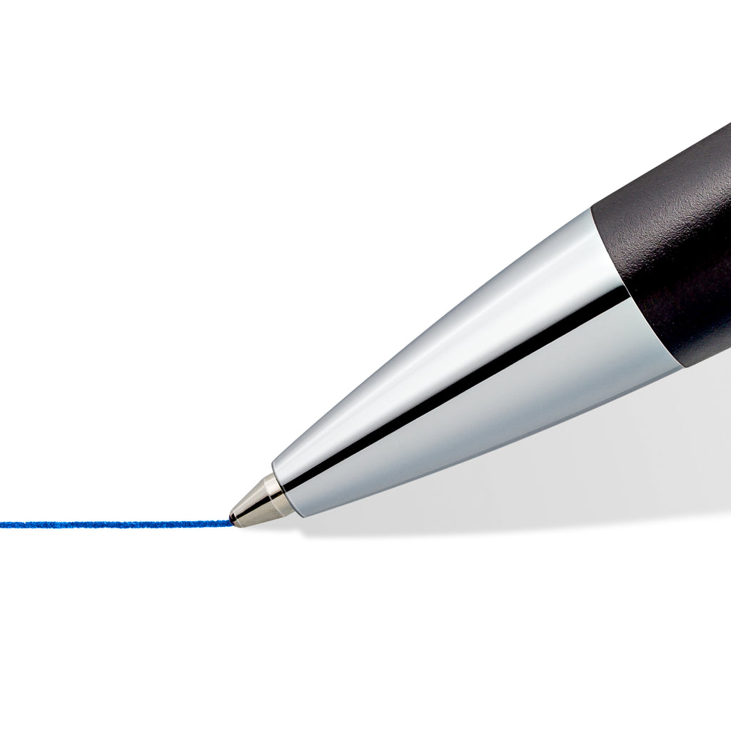 STAEDTLER triplus 444 Metal Ballpoint Pen — Blue Ink, Medium