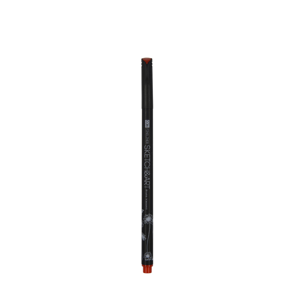 Bruno Visconti Sketch&Art "Black Edition" Fineliners — 12 Colours, 0.36 mm