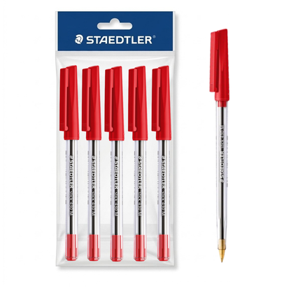Staedtler Ballpoint Pen - Multiple Colors - Pack of 5/10