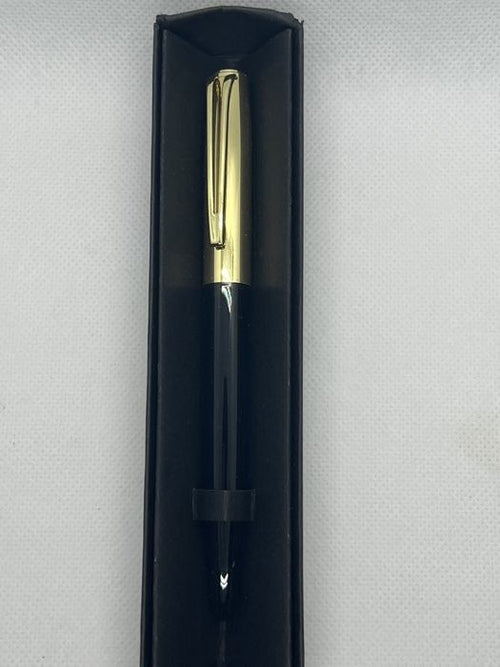 Bruno Visconti Napoli Ballpoint Pen — Black & Gold, in Gift Box