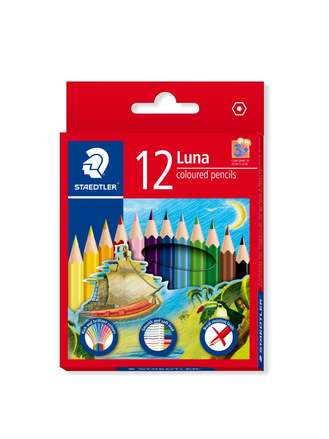 STAEDTLER Luna Colour Pencils Short 12 Colours