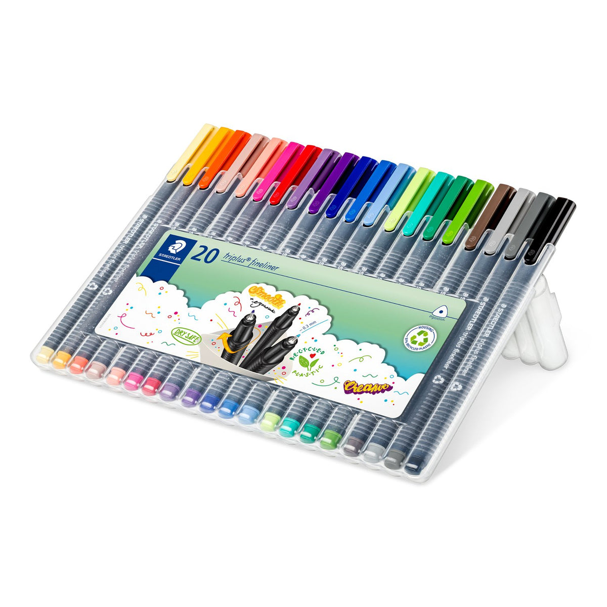 STAEDTLER Triplus Fineliner Set of 20 Assorted Colours 334 SB20