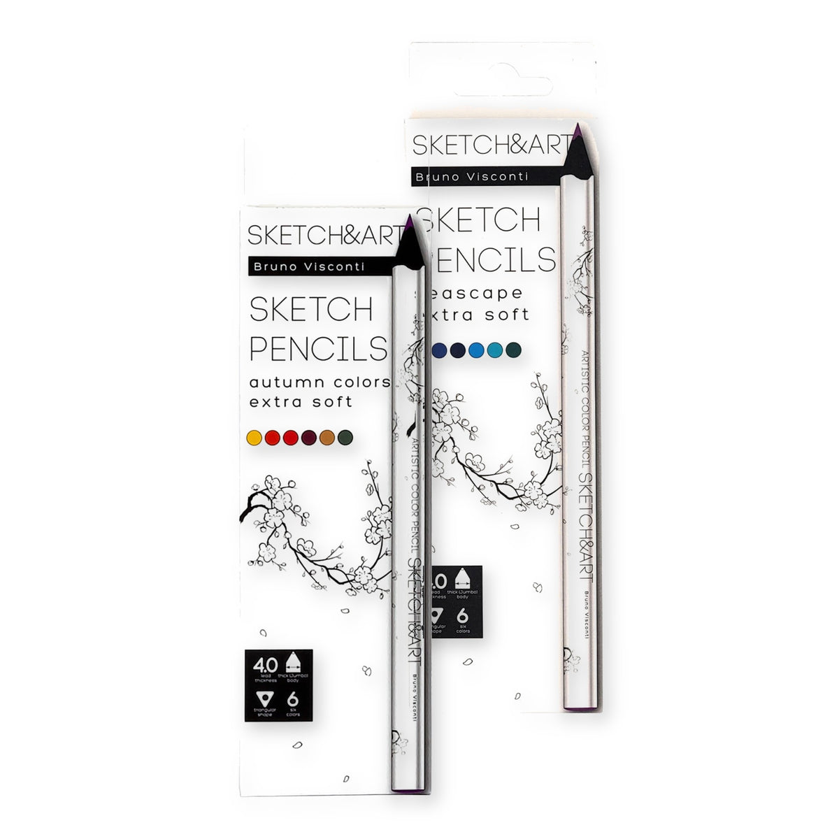 Bruno Visconti jumbo colour pencils - both sets