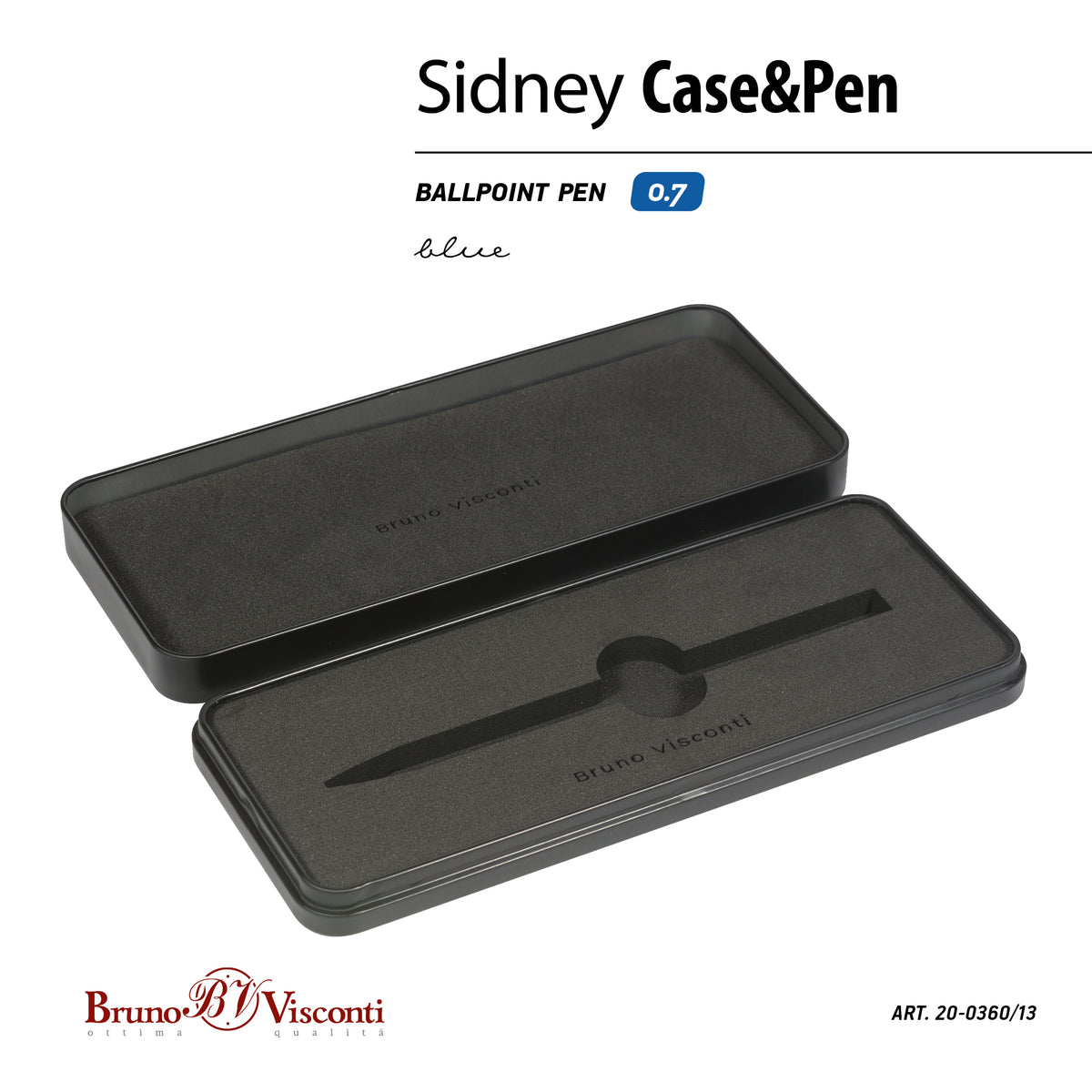 Bruno Visconti Sidney Pen — Soft-Touch, in Metal Gift Case