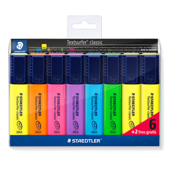 STAEDTLER Textsurfer Classic Highlighters — Set of 8