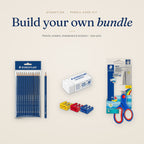 Pencil Case Bundle — Pencils, Eraser, Sharpener & Scissors