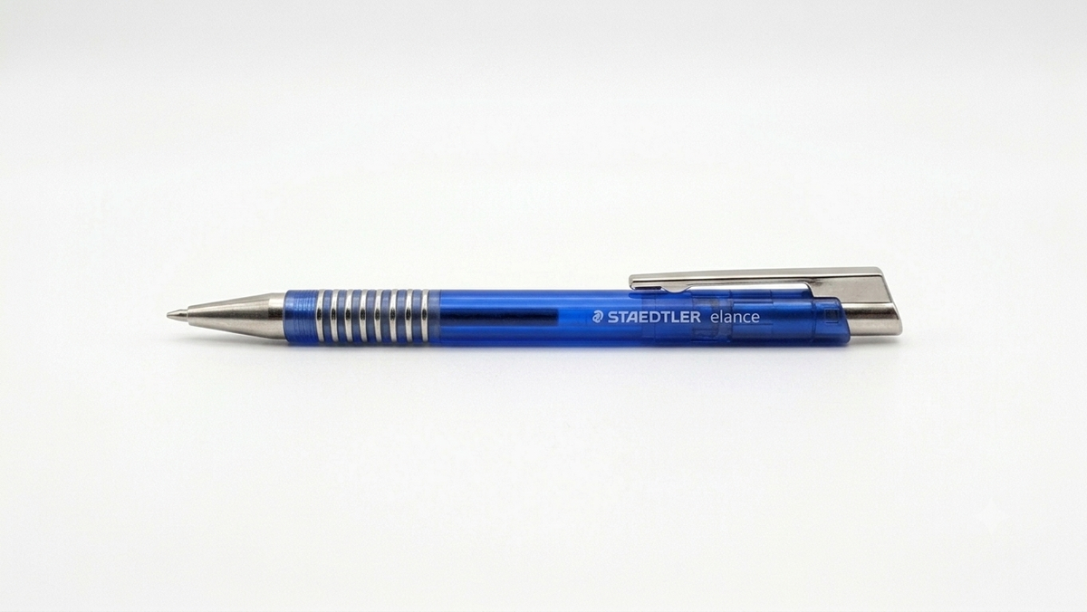 Staedtler Elance 421 25-3 Ballpoint Pen with Metal Clip - Blue Ink