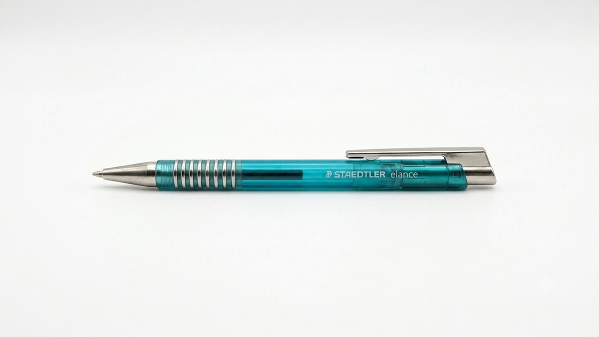 Staedtler Elance 421 25-3 Ballpoint Pen with Metal Clip - Blue Ink