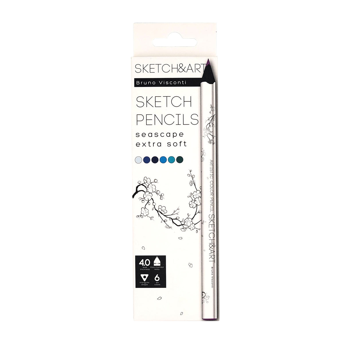 Bruno Visconti Sketch&Art Jumbo Colour Pencils — 6 Colours